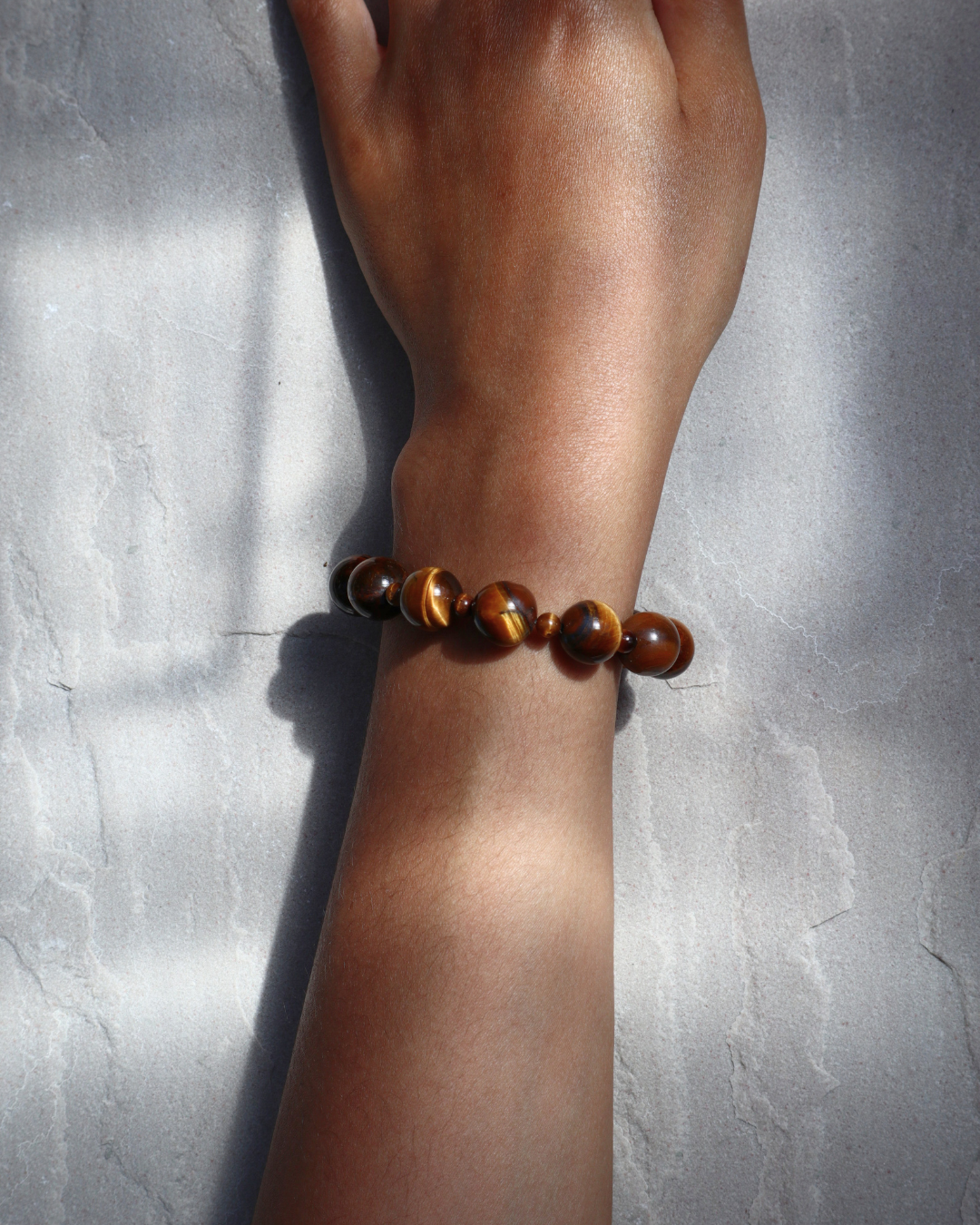 tiger eye small beaded bracelet