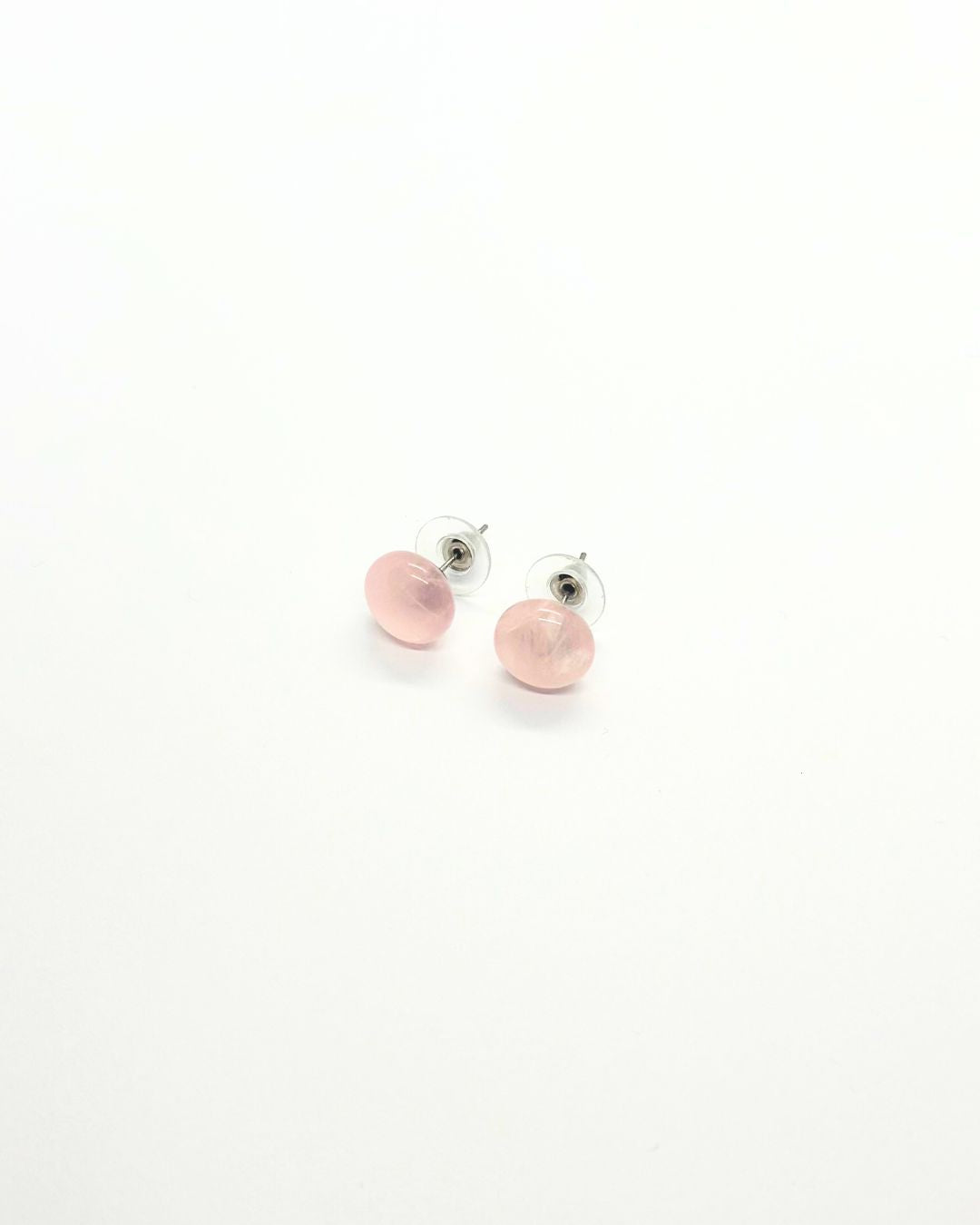 Rose Quartz Earring Set
