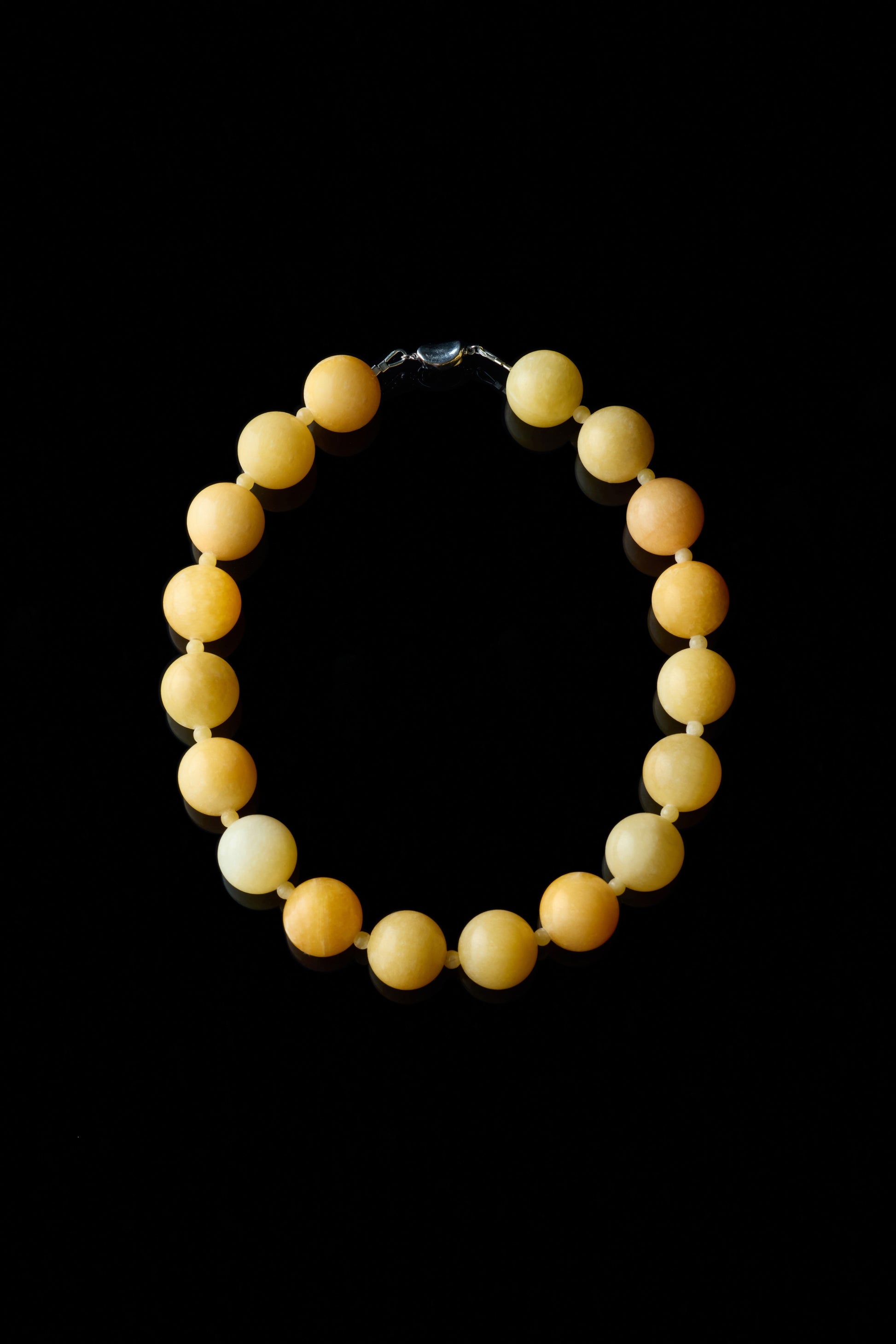 Yellow Calcite Big Bead Necklace