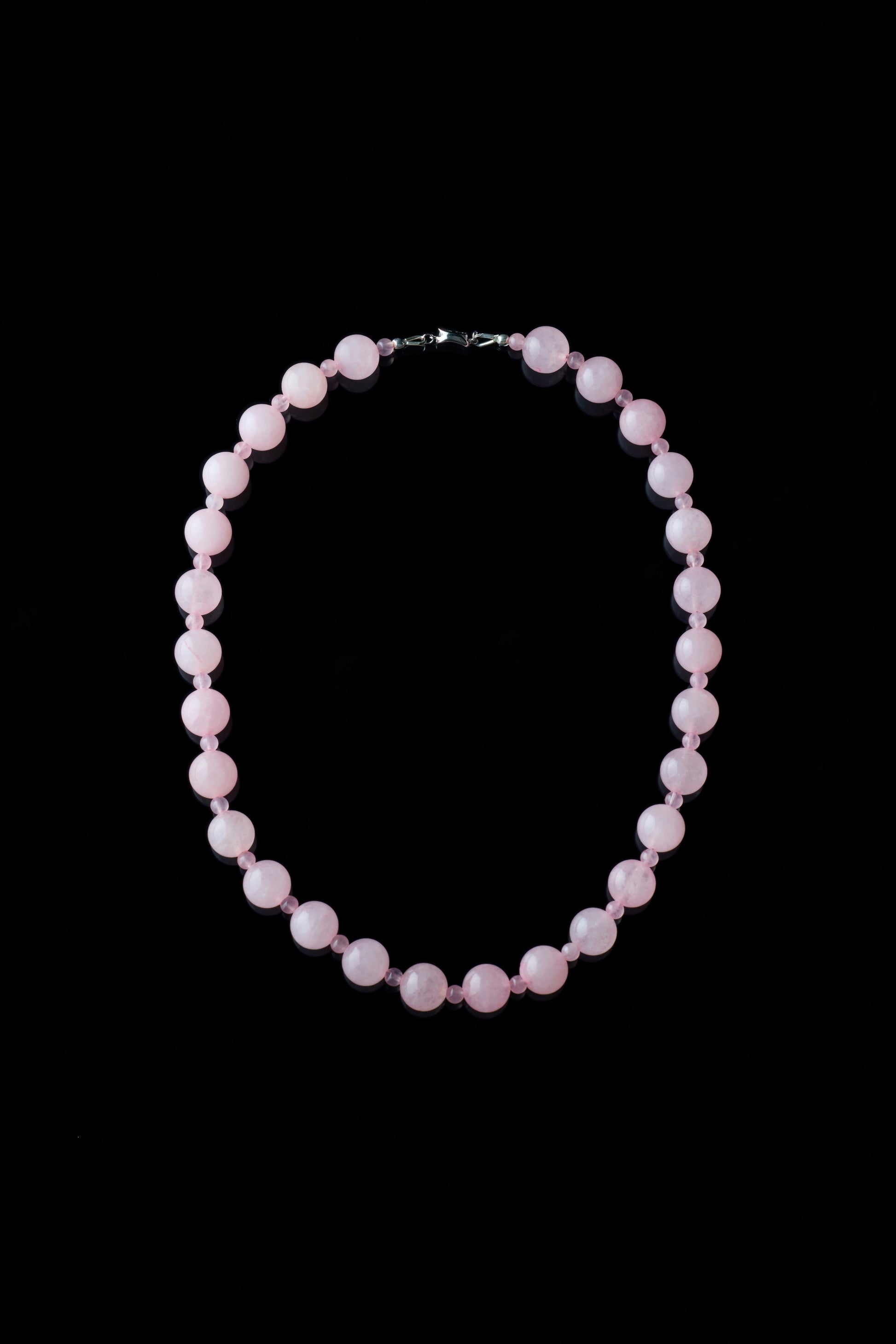Rose Quartz necklace, small bead