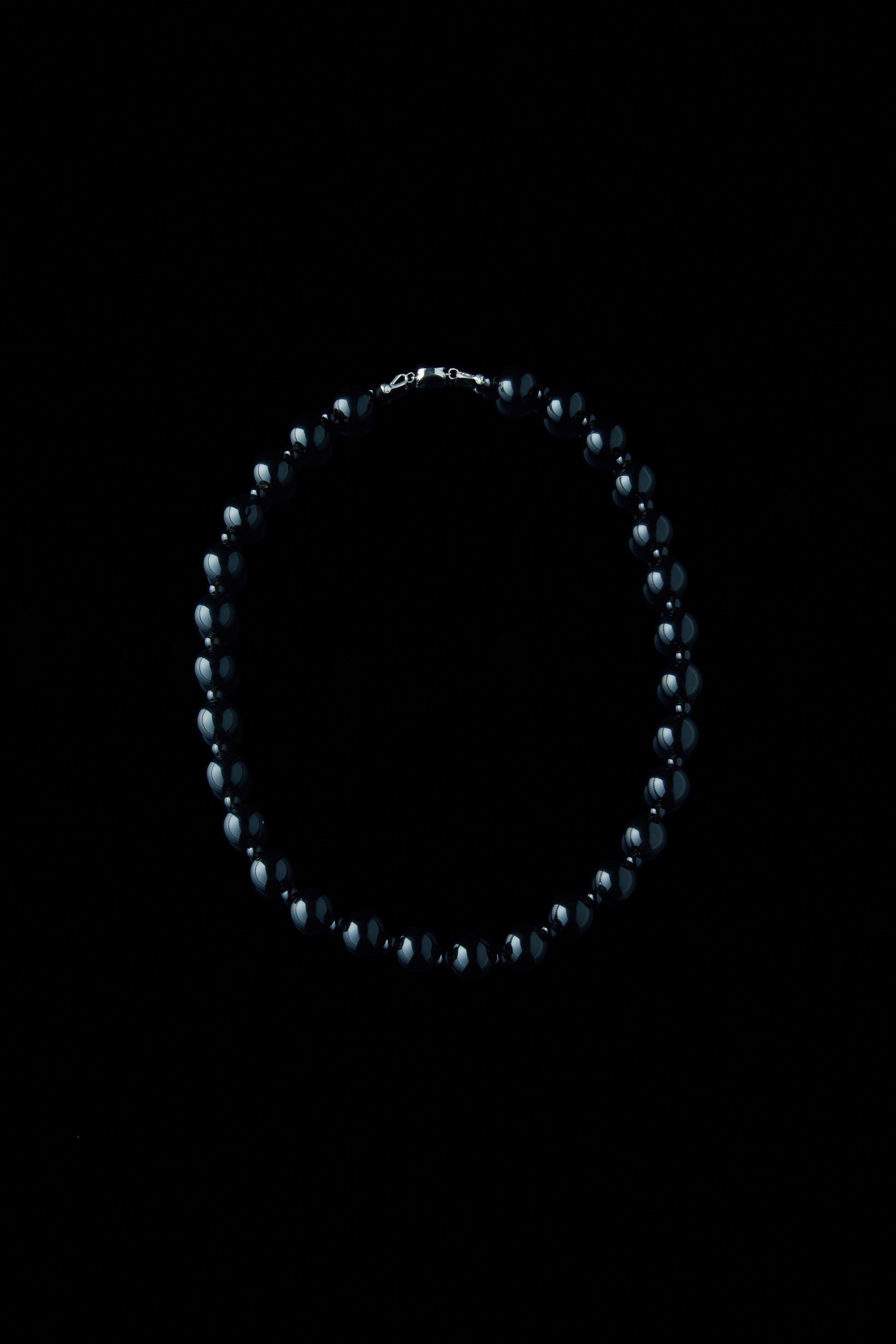 Black Onyx necklace, small bead