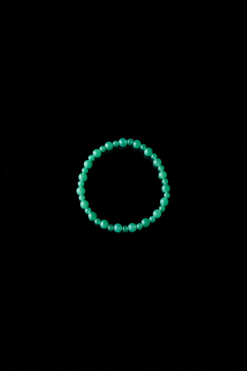 green aventurine small beaded bracelet