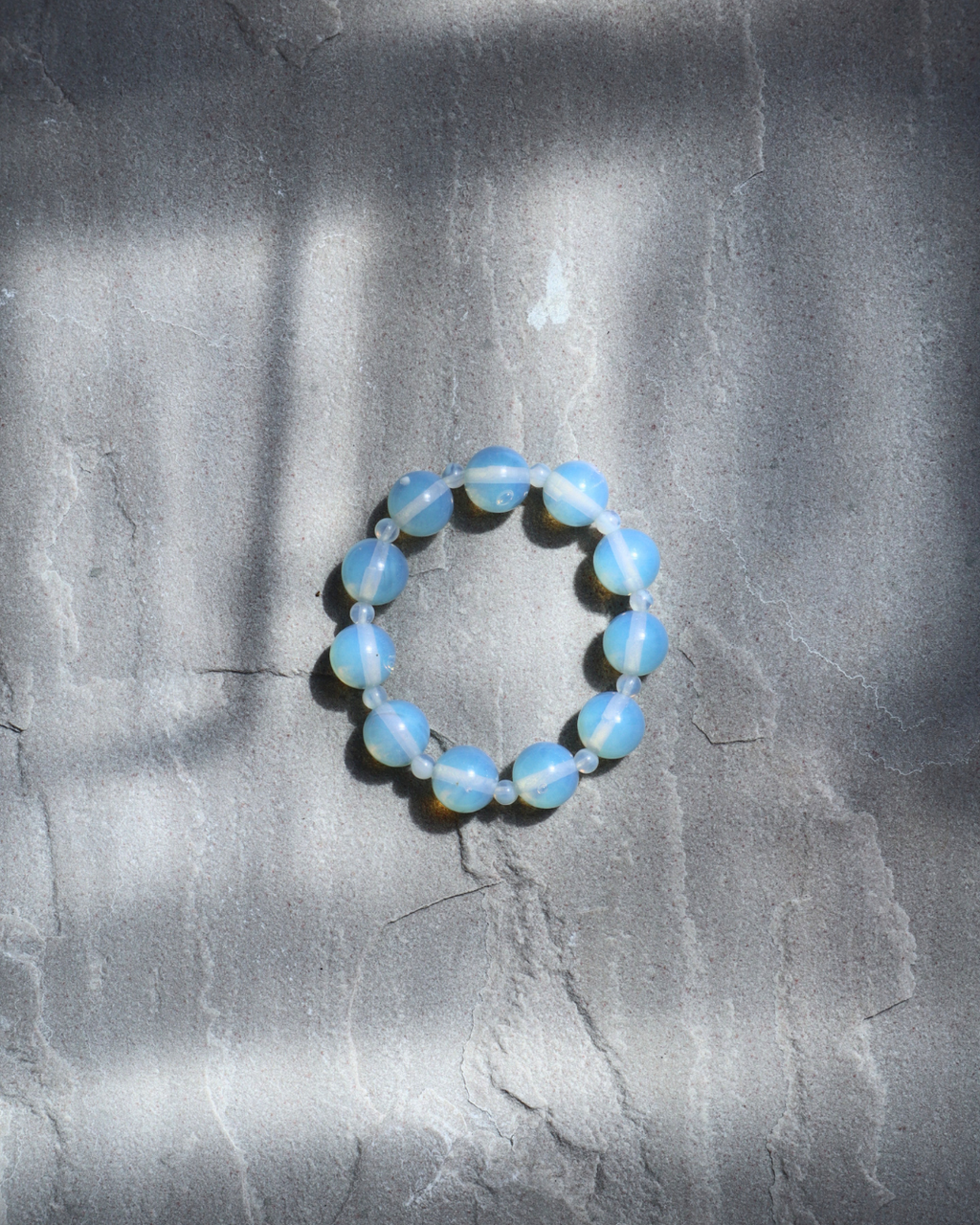 opal moon small beaded bracelet