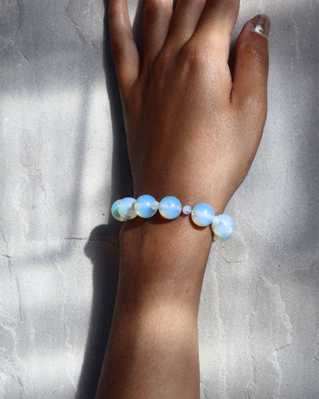 opal moon small beaded bracelet