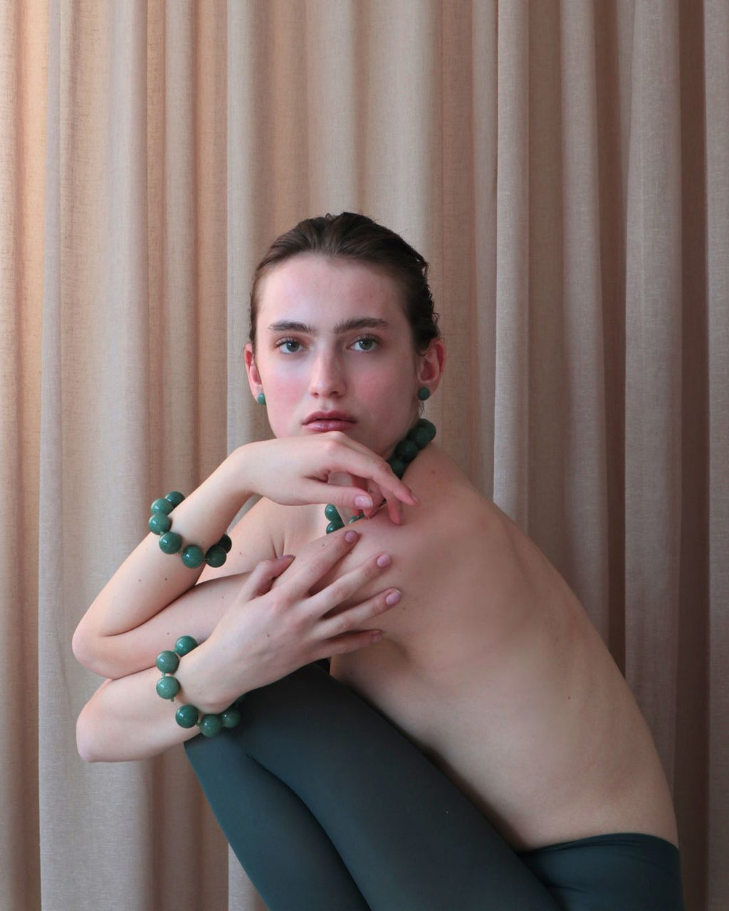 the green aventurine set