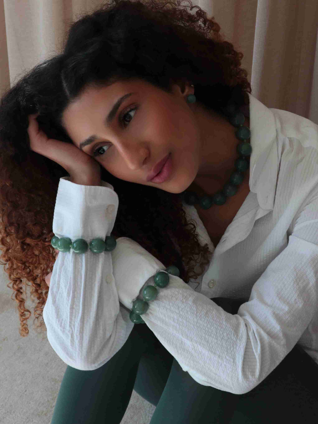 the green aventurine set