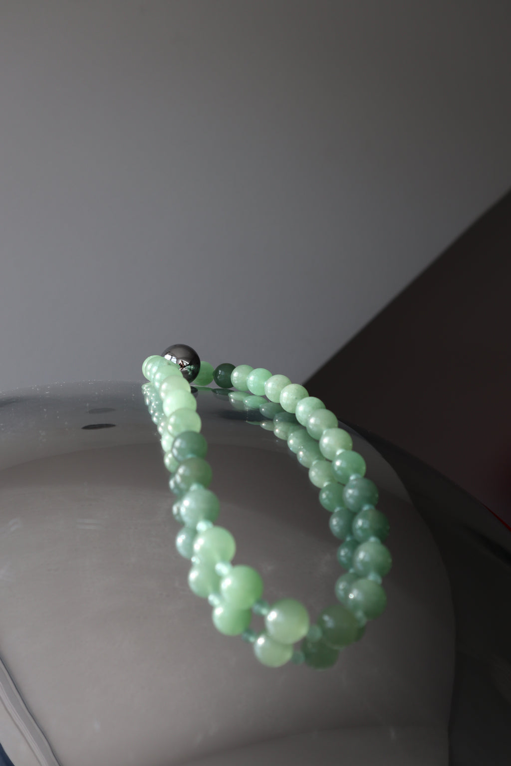 Green Aventurine necklace, small bead