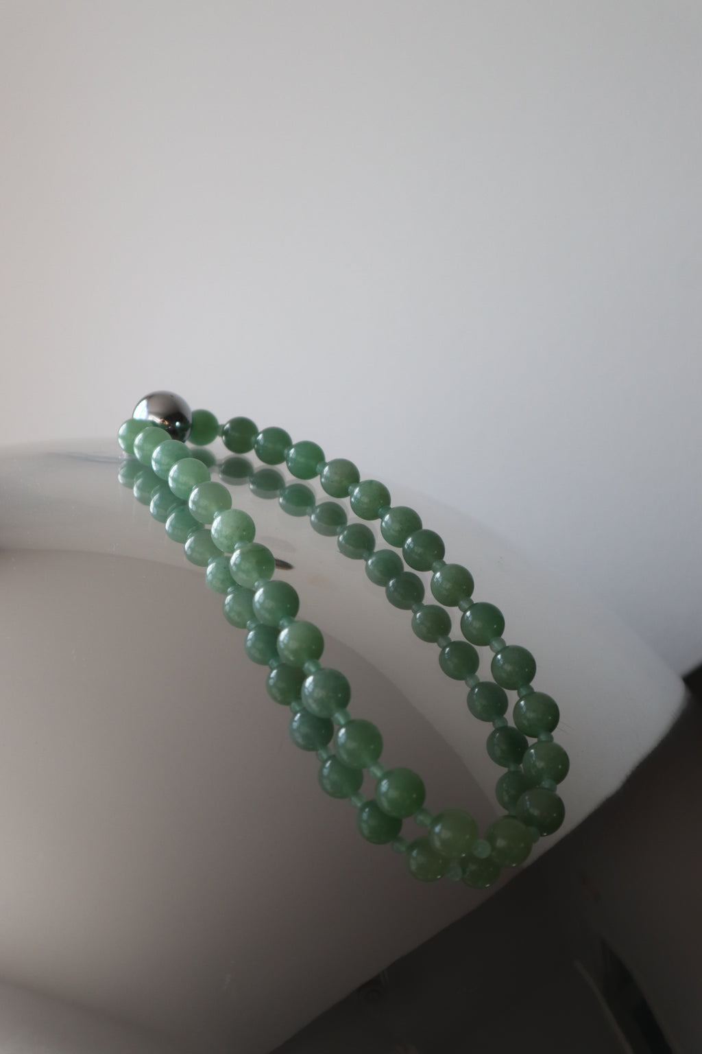Green Aventurine necklace, small bead