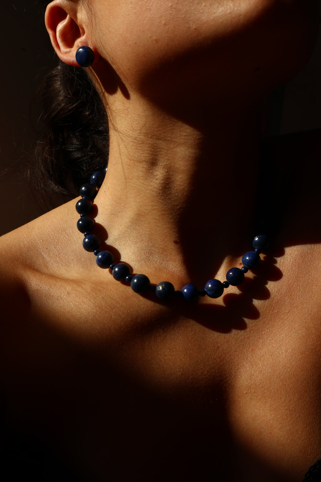 Lapis Lazuli Small Beaded Necklace