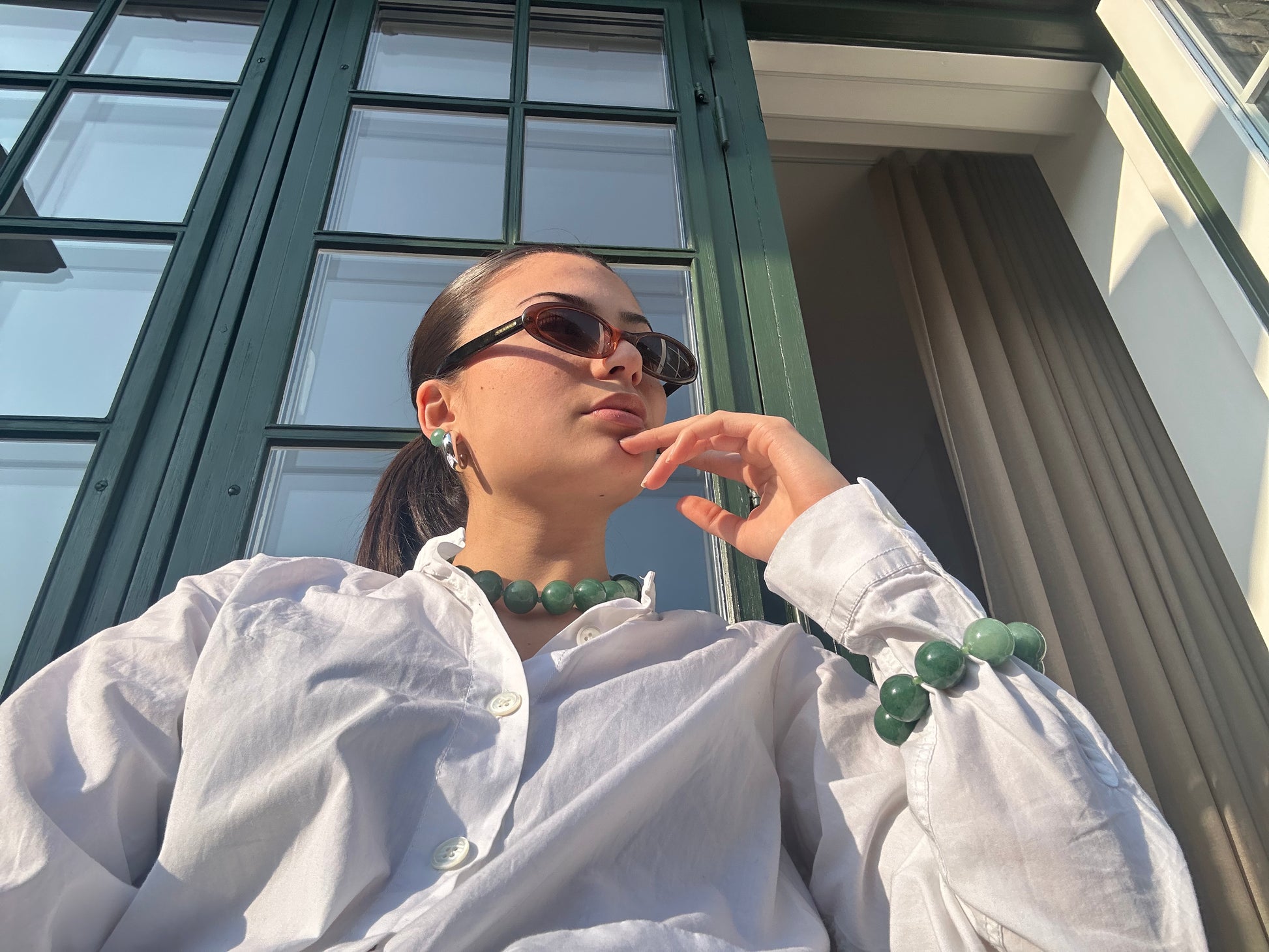 the green aventurine set